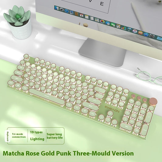 Predecessor TK950 Wireless Bluetooth Three-mode Real Mechanical Mouse Suit E-sports Games Punk Keyboard Usb