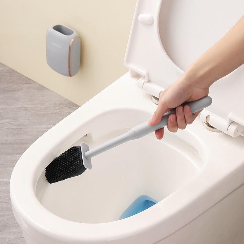 Nordic Style Wall-mounted Household Light Luxury Wall Hanging Toilet Brush Set