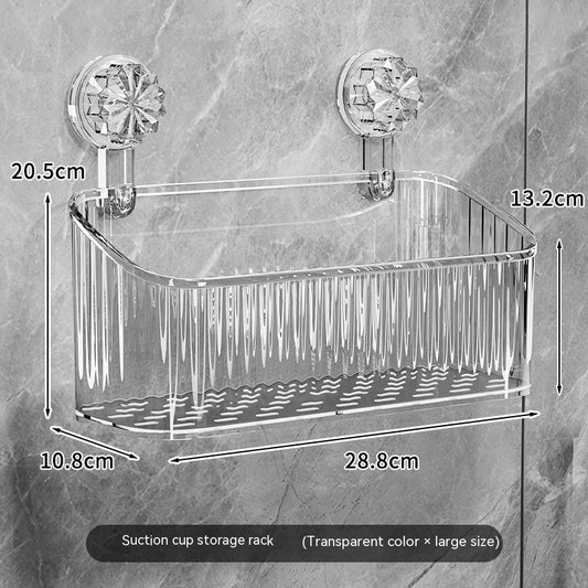 Light Luxury Suction Rack Bathroom Toilet Punch-free Storage Box
