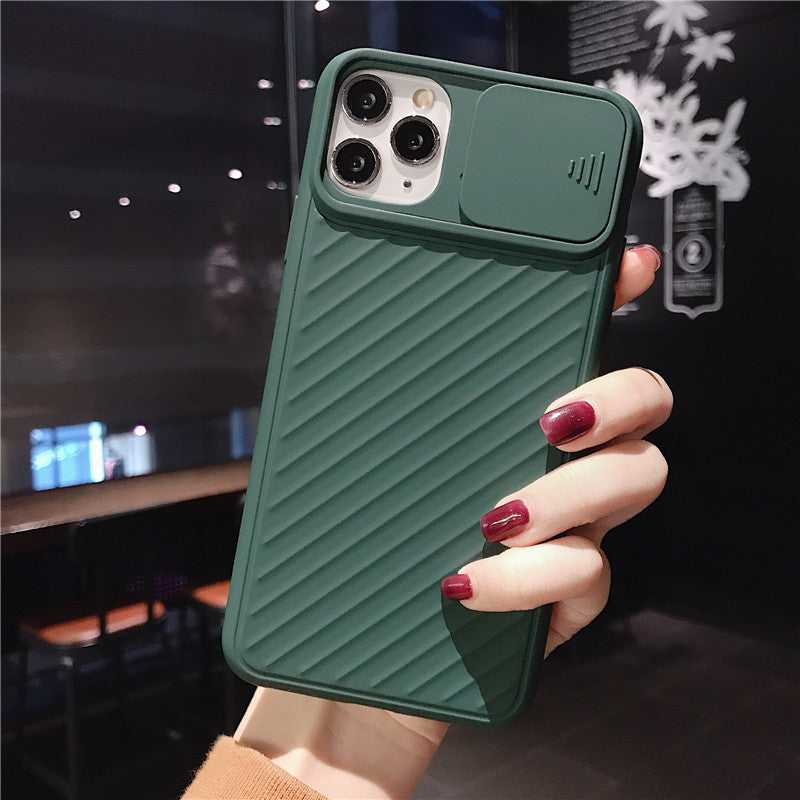 Compatible With , Slide Camera Lens Protector Phone Case Soft Silicone Cover Matte Back Cover
