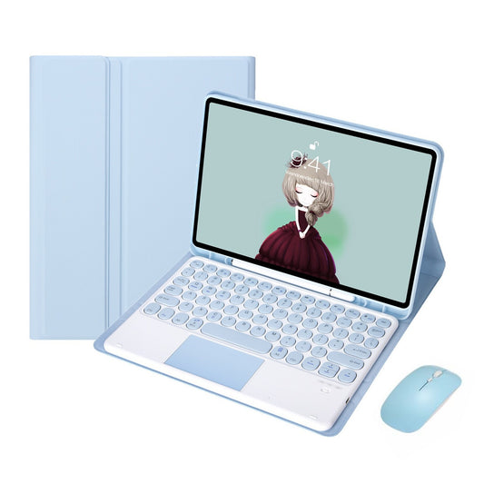 Touch Magnetic Keyboard Leather Case With Pen Slot