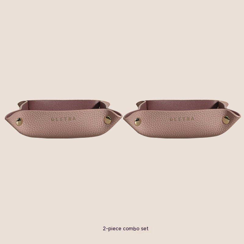 Jewelry Hallway Light Luxury Woven Dining Tray Key Cosmetic Storage Tray