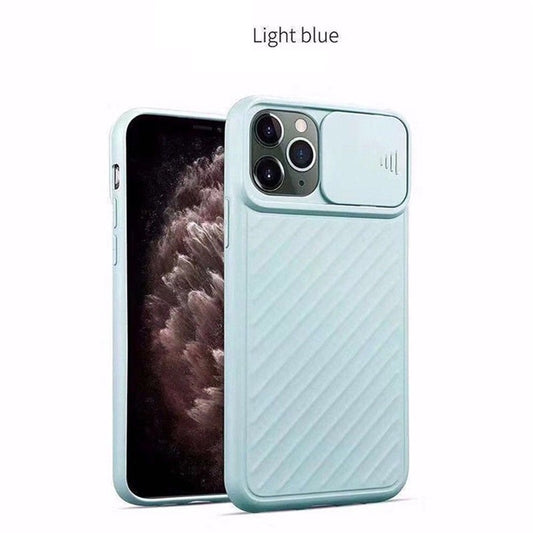 Compatible With  , Slide Camera Lens Protector Phone Case Soft Silicone Cover Matte Back Cover