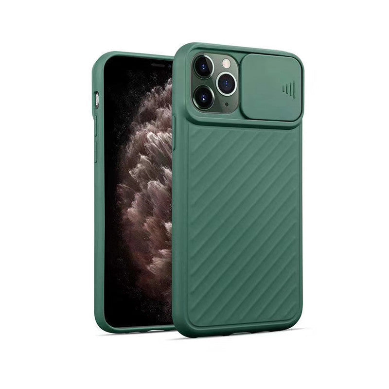 Compatible With , Slide Camera Lens Protector Phone Case Soft Silicone Cover Matte Back Cover