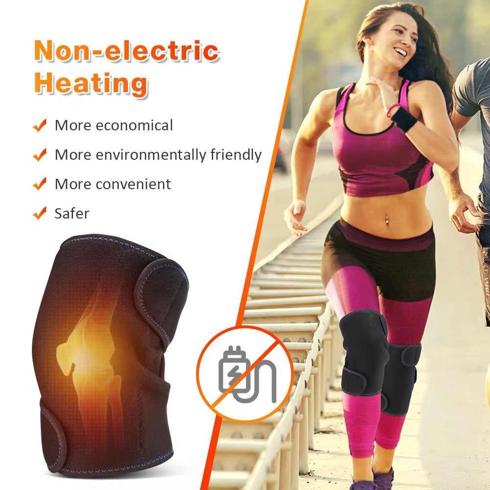 Warm Heating Knee Pads Self-Heating Magnet Therapy With 2x16 Energy Non-Electric Relieve Cold Knees And Prevent Old Cold Legs