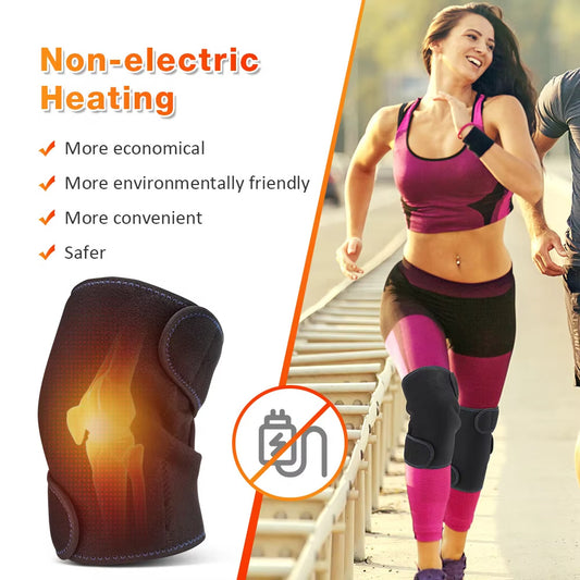 Warm Heating Knee Pads Self-Heating Magnet Therapy With 2x16 Energy Non-Electric Relieve Cold Knees And Prevent Old Cold Legs