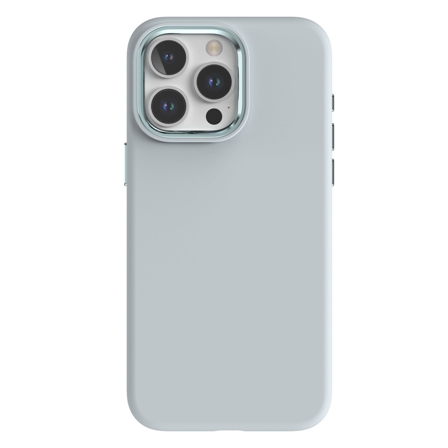 Full-cover Solid Color Liquid Silicone Metal Phone Case