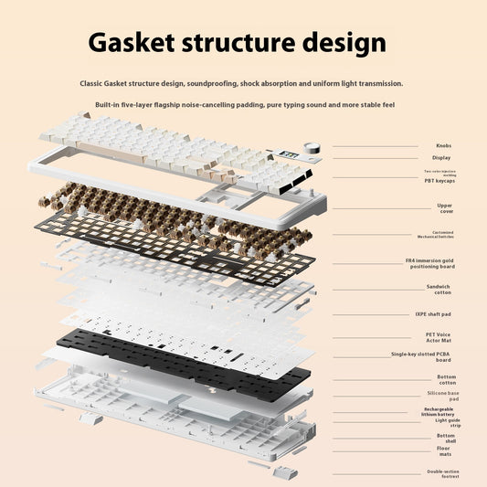 Tarantula F108pro Wireless Bluetooth Three-model Customized Mechanical Keyboard