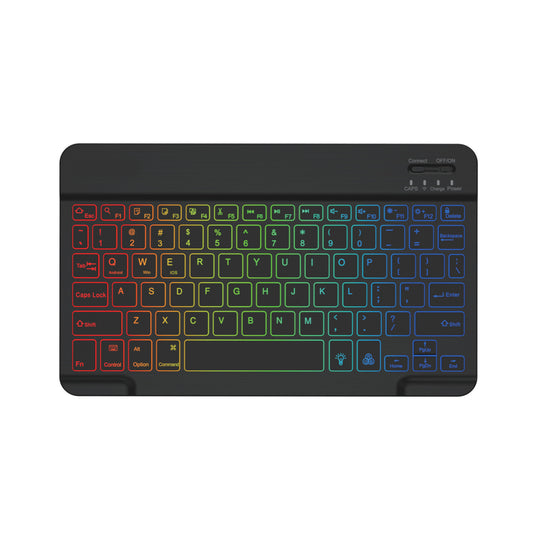 Backlit Bluetooth Keyboard Tablet 10-inch Colorful Light
