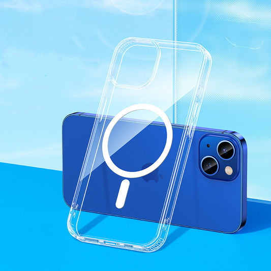 Compatible with Apple, Suitable For Compatible With IPhone13 Mobile Phone Case MagSafe Magnetic Airbag Anti-fall