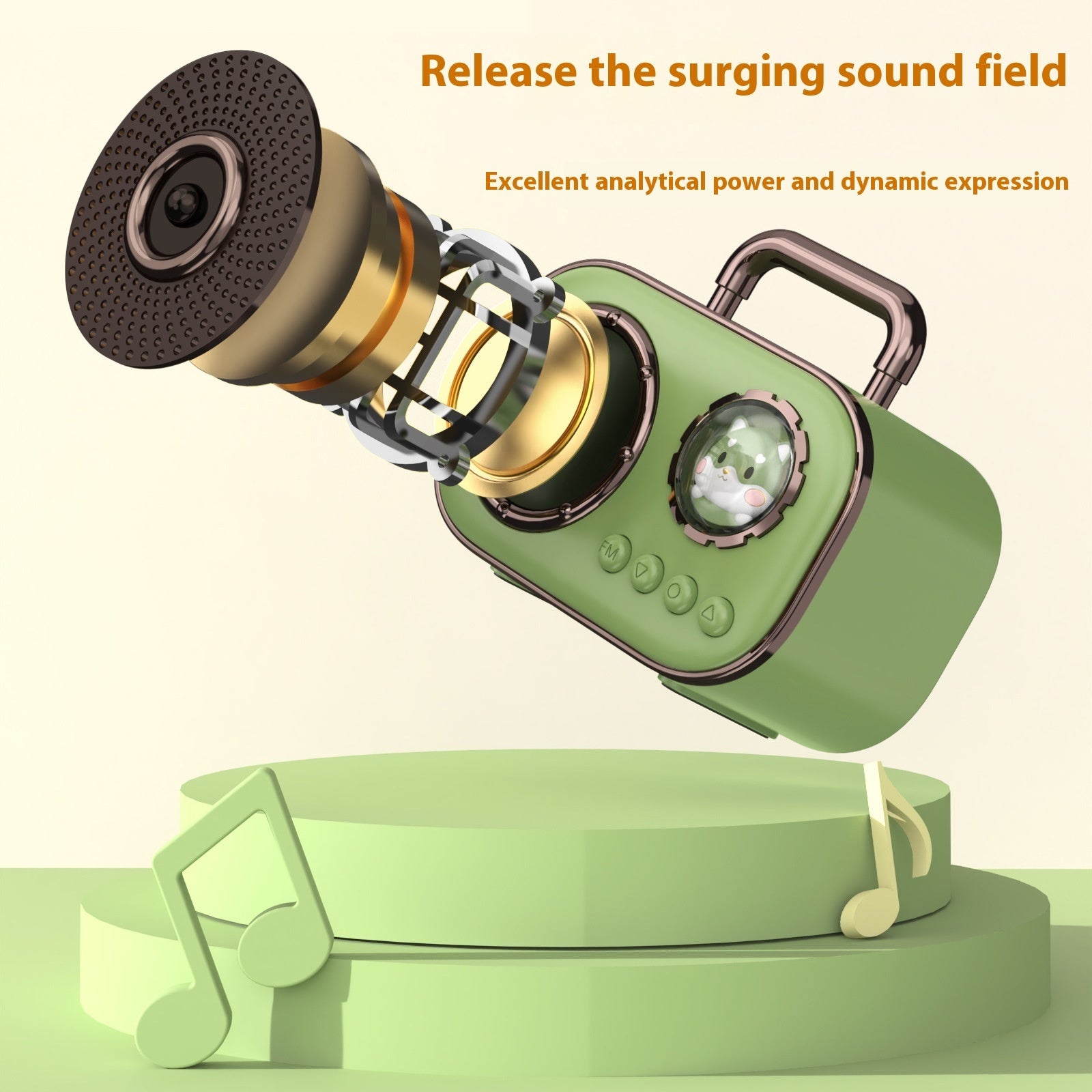 Portable Retro Bluetooth Audio Small Portable Home