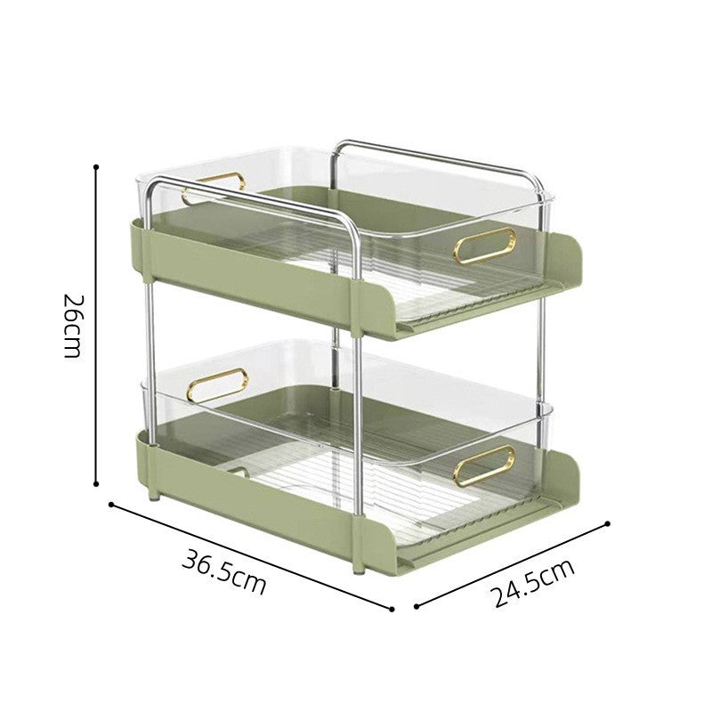 Light Luxury Kitchen Shelving Cosmetics Office File Cabinet Seam Storage Rack