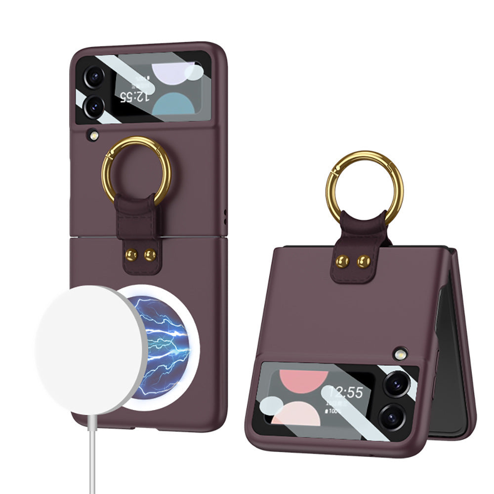 Applicable Foldable Screen Ring Wireless Charger Phone Case