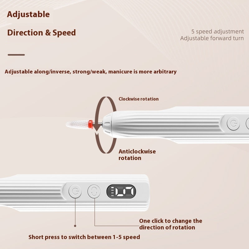 New Electric Portable Nail Polishing Machine
