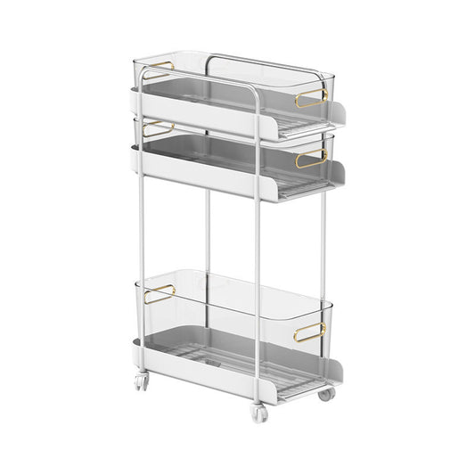 Light Luxury Kitchen Shelving Cosmetics Office File Cabinet Seam Storage Rack