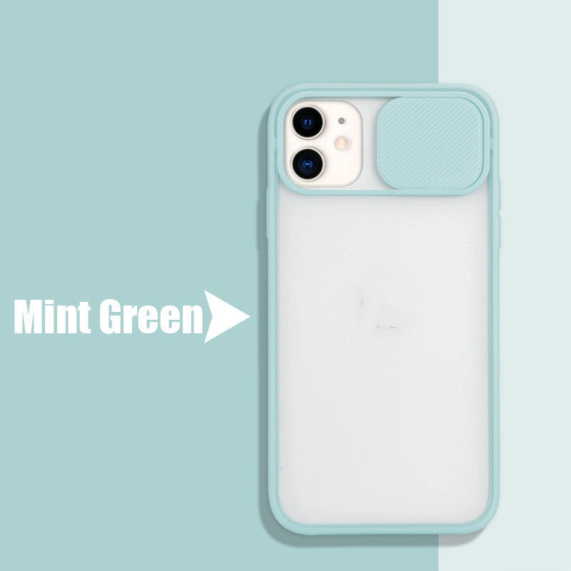 Frosted frame lens phone case