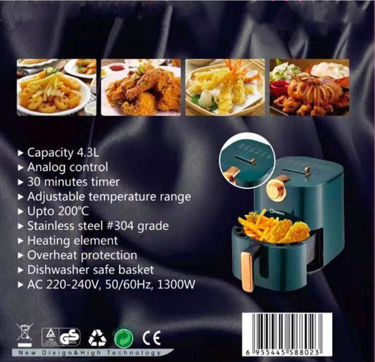 4.3L Large Capacity Electric  Fries Machine Air Fryer
