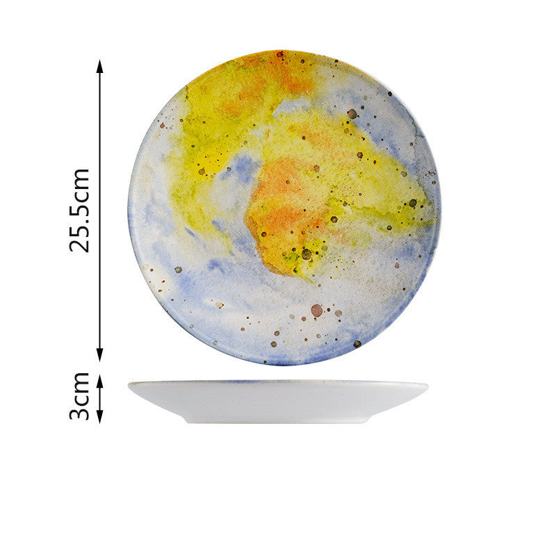 Fruit Plate Light Luxury Creative Ceramic Western Plate