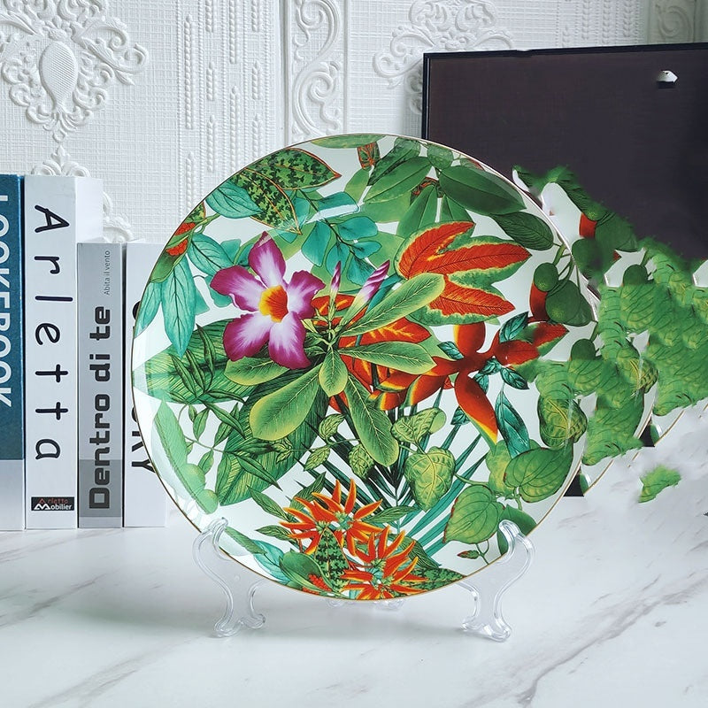 Tropical Rainforest Light Luxury Steak Plate