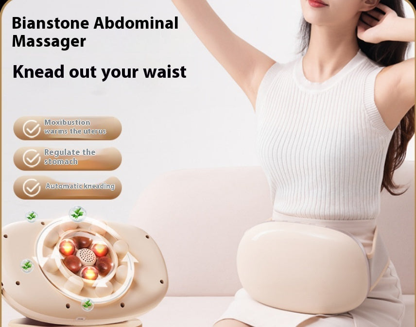 Household Electric Abdominal Massager Hot Compress Stone Massage Instrument