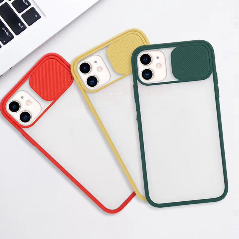 Frosted frame lens phone case