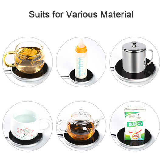Automatic Heating Coaster Adjustable High Temperature Home Dormitory Office Milk Tea Warmer