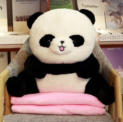 Cute waist pad female hand warmer pillow quilt dual-use back car office chair seat cushion pillow waist cushion