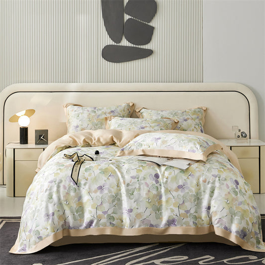 Spring And Summer New Home Textile Tencel Four-piece Set Bedding