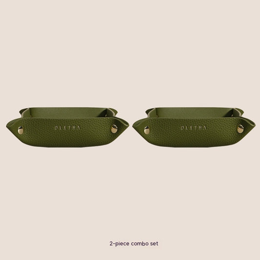 Jewelry Hallway Light Luxury Woven Dining Tray Key Cosmetic Storage Tray