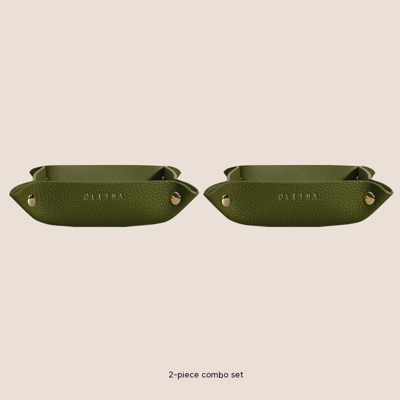 Jewelry Hallway Light Luxury Woven Dining Tray Key Cosmetic Storage Tray