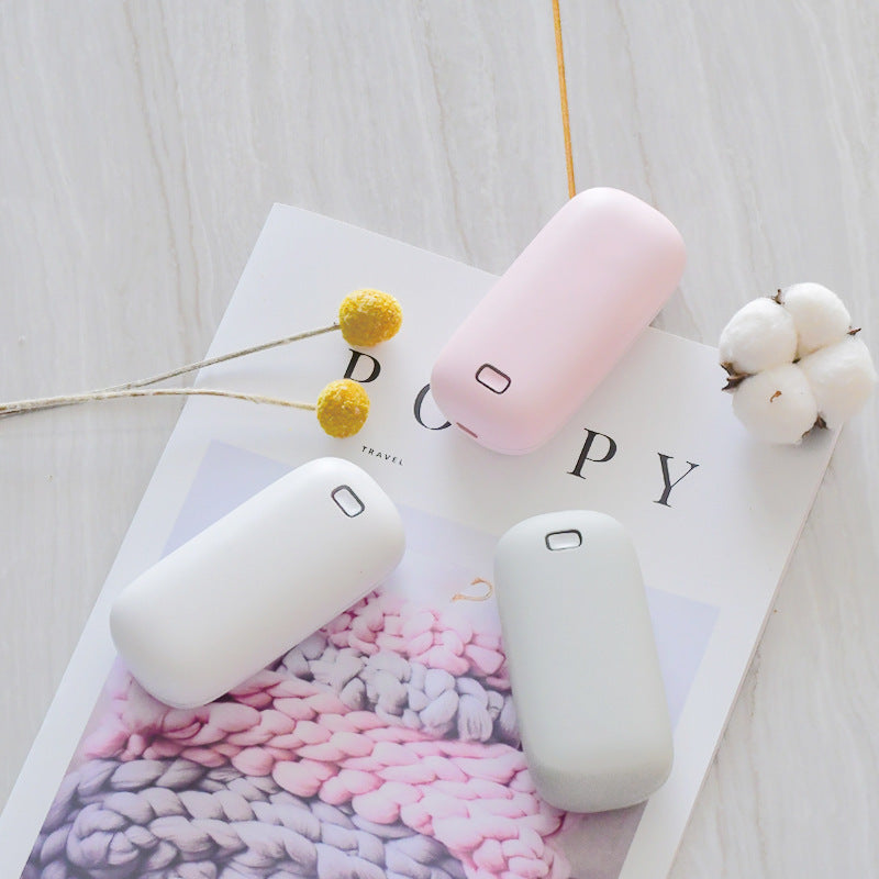 Little white hand warmer multi-function power bank
