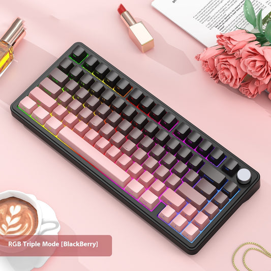 RGB Three-mode Wireless Bluetooth Attack Shark X85 Mechanical Keyboard
