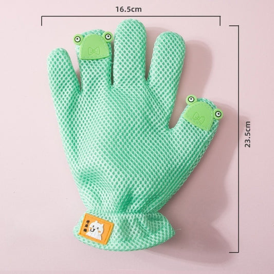 Pet Bath Cat Petting Gloves Double-sided Floating Hair Comb