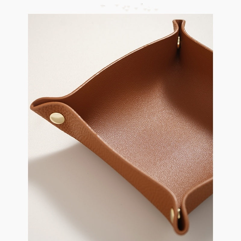 Jewelry Hallway Light Luxury Woven Dining Tray Key Cosmetic Storage Tray