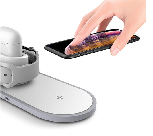 Multi-function three-in-one wireless charging New mobile phone watch three-in-one wireless charging