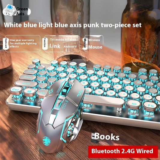 Predecessor TK950 Wireless Bluetooth Three-mode Real Mechanical Mouse Suit E-sports Games Punk Keyboard Usb