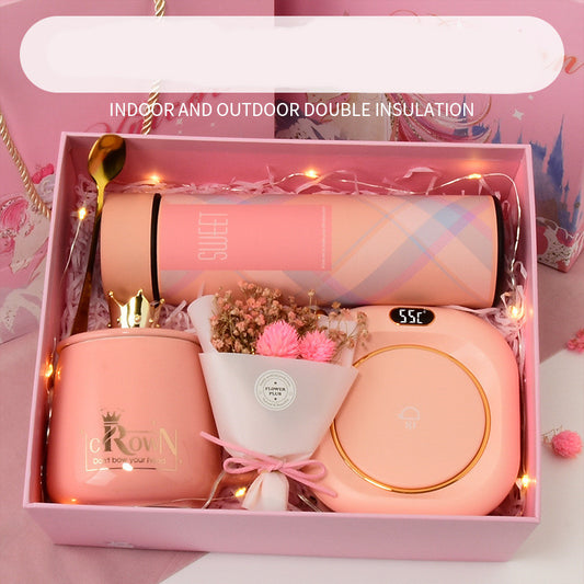 Display Screen Warmer Pad Display Temperature Cup Set