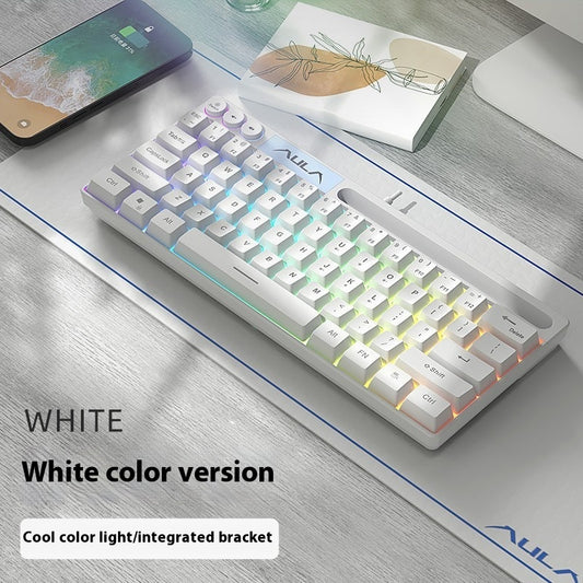 F3061 61keys Wired RGB Gaming Keyboard Membrane Keyboar