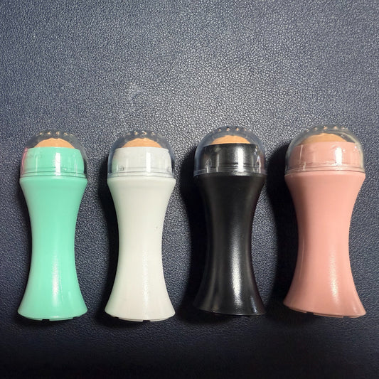 Volcanic Portable Roller  Oily Skin Control Makeup, Oil Absorbing Volcanic Reusable Facial Skin Care Tool For At-Home Or On-The-Go Mini Massage Pack Of 1