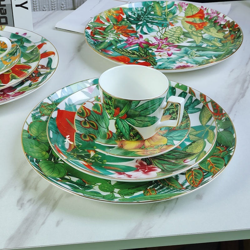 Tropical Rainforest Light Luxury Steak Plate