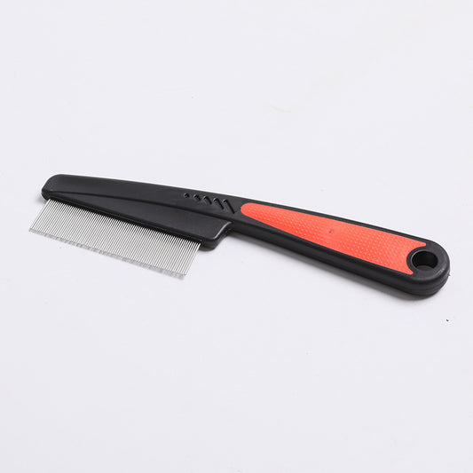 Dog Cat Going To Flea Comb