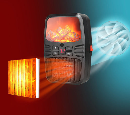 1000W Portable Electric Heater Mini Fan Heater Desktop Household Wall Handy Heating Stove Radiator Warmer Machine 110-220V