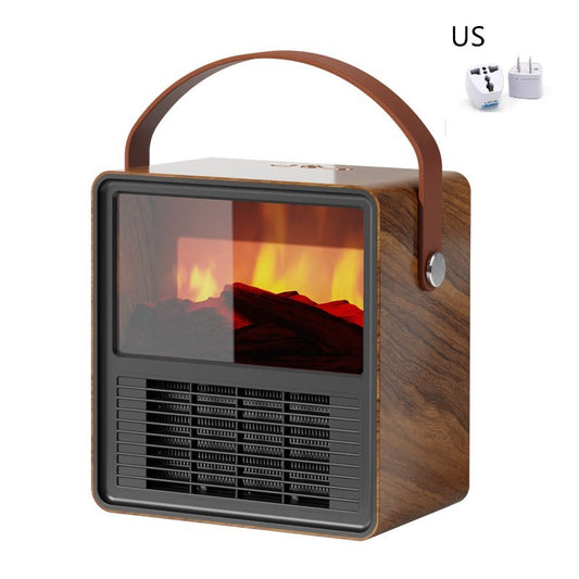 Household Small Wood Grain Electric Heater