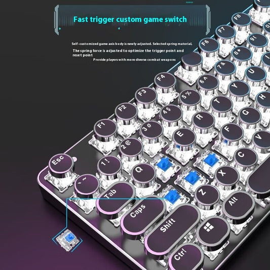 Predecessor TK950 Wireless Bluetooth Three-mode Real Mechanical Mouse Suit E-sports Games Punk Keyboard Usb