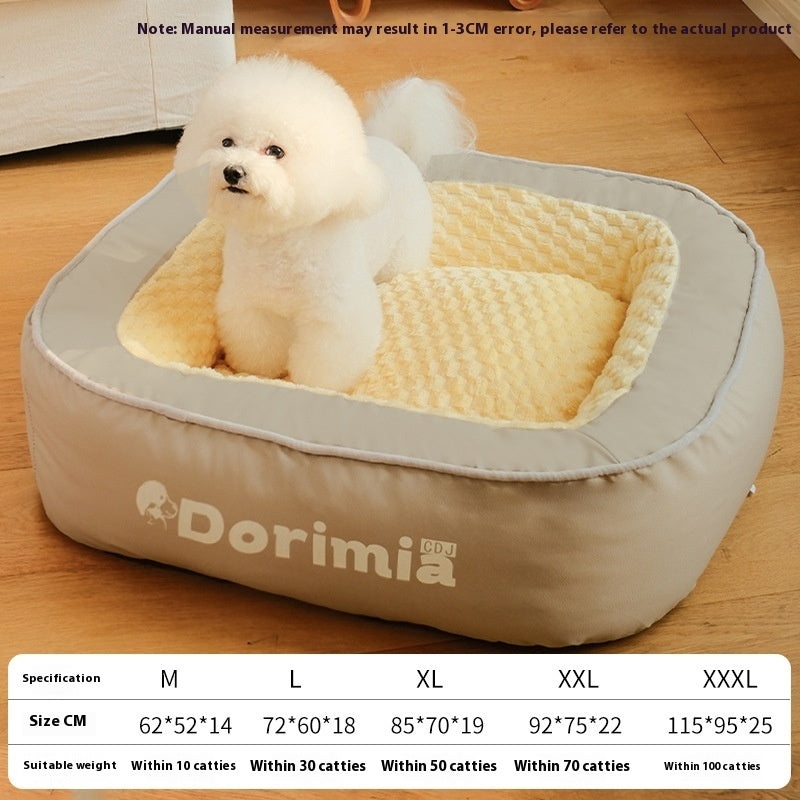 Winter Warm Removable And Washable Simple Printed Kennel