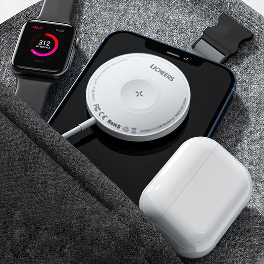 Watch Earphone Wireless Charger Magnetic Three In One