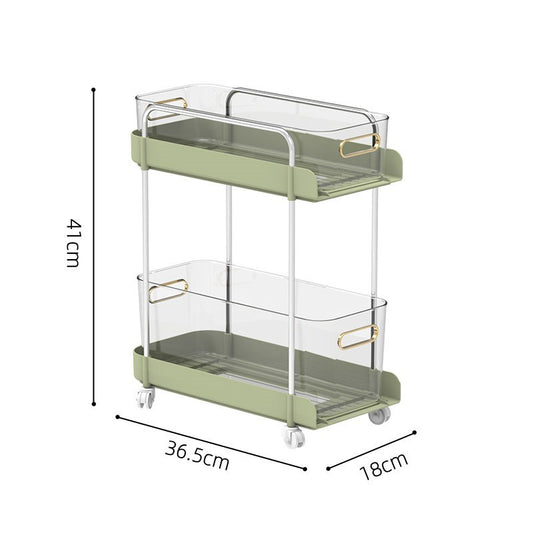 Light Luxury Kitchen Shelving Cosmetics Office File Cabinet Seam Storage Rack