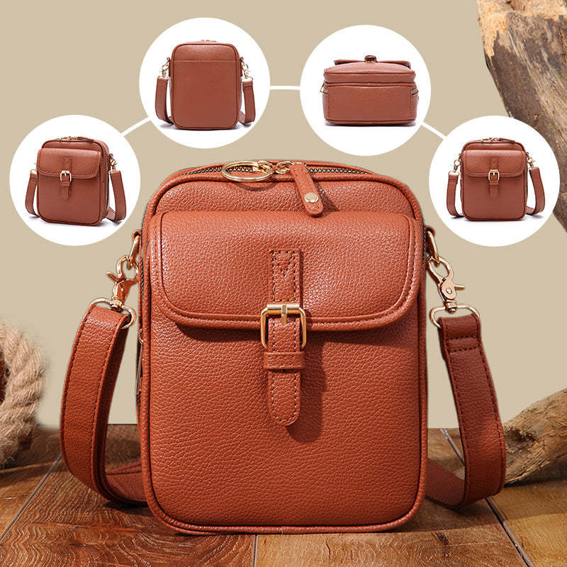 Unisex Vintage Large Capacity Messenger Bag Storage Bag  With 10 Card Inserts Casual Backpack Women's Bag Retro Backpack Large Capacity Travel