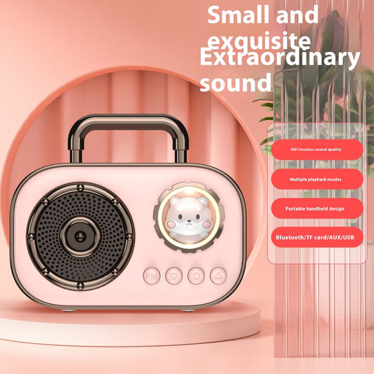 Portable Retro Bluetooth Audio Small Portable Home