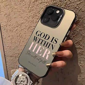 Alphabet European And American Trendy Color Silver Phone Case